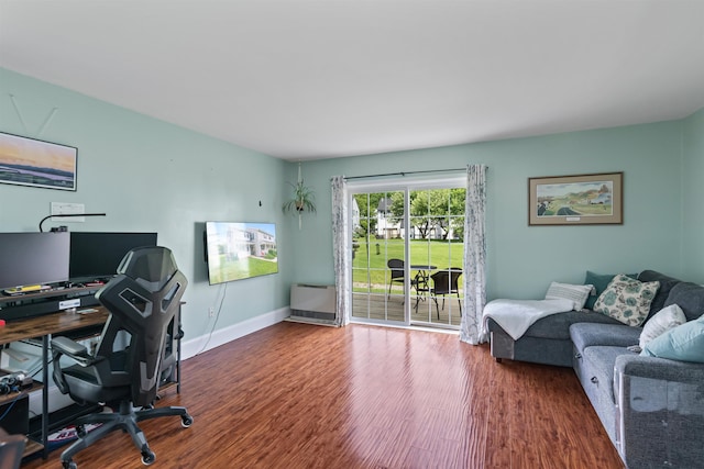 78 Lyman Park Rd Unit 1, Hinesburg, VT 05461 - office area with wood finished floors and baseboards