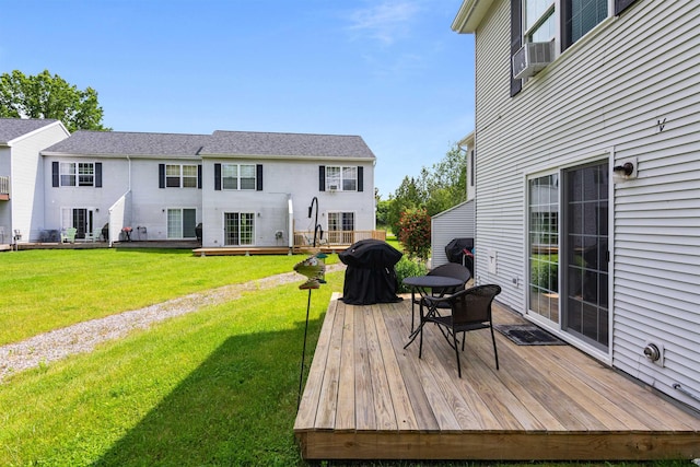 78 Lyman Park Rd Unit 1, Hinesburg, VT 05461 - wooden terrace with a lawn and cooling unit