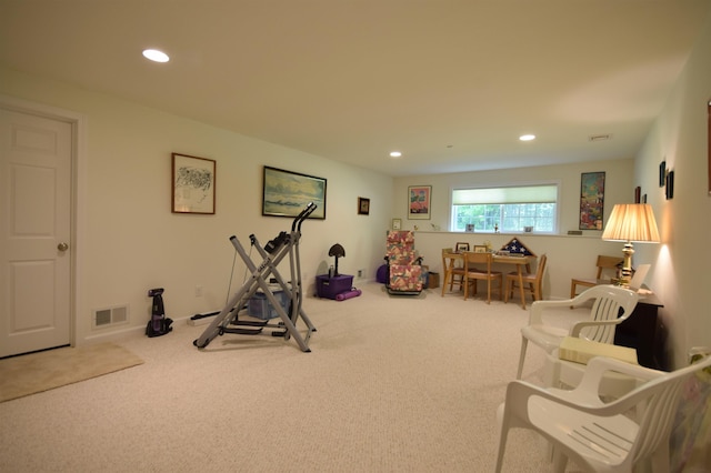 51 Fielding Ln, South Burlington, VT 05403 - exercise area with carpet and recessed lighting