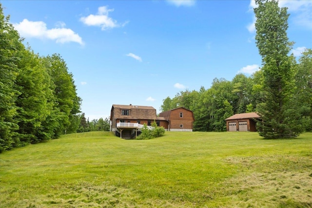 110 W Milan Rd, Milan, NH 03588 - view of grassy yard with a garage