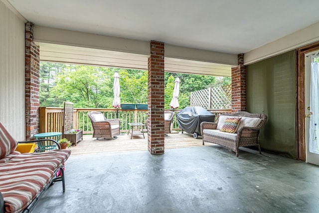 28 New Searles Rd, Nashua, NH 03062 - view of patio / terrace with grilling area and a deck