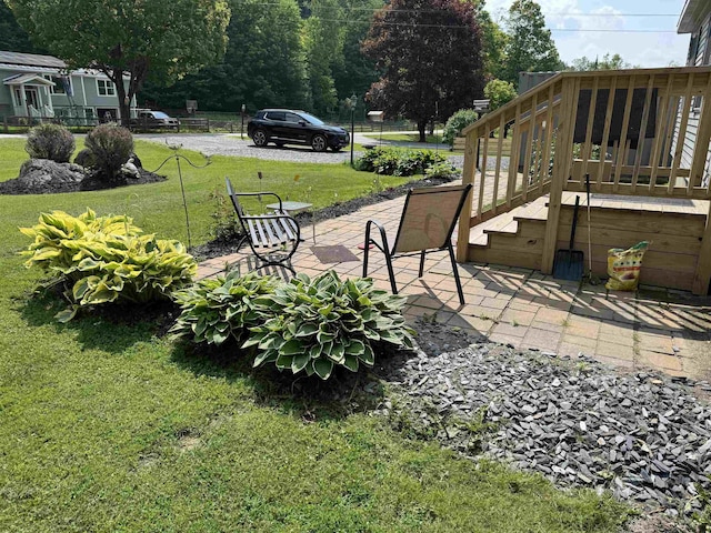 276 Minister Brook Rd, Worcester, VT 05682 - view of green lawn with a patio
