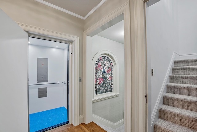 2 Croydon Brook Rd, Newport, NH 03773 - entryway featuring stairway and crown molding