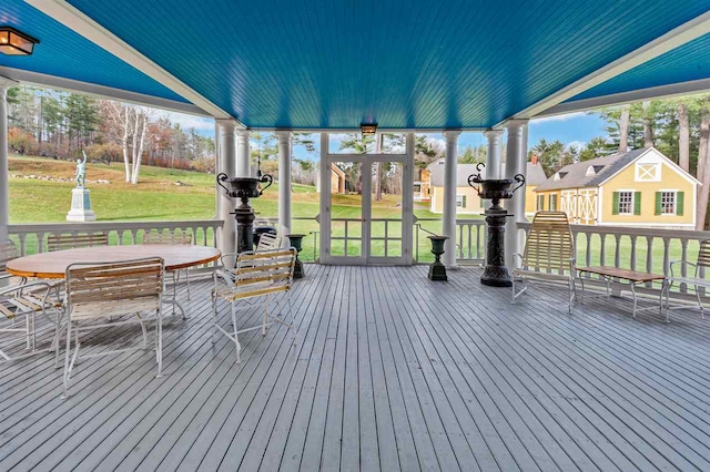 2 Croydon Brook Rd, Newport, NH 03773 - wooden deck featuring a yard