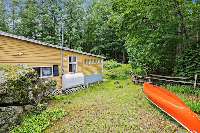 15 Milford St, Amherst, NH 03031 - view of grassy yard with heating fuel