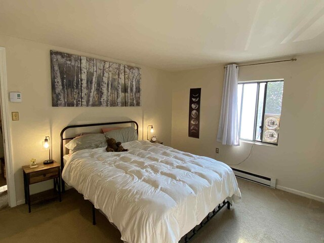 5 Swiftwater Dr Unit 8, Allenstown, NH 03275 - bedroom with a baseboard heating unit and carpet floors