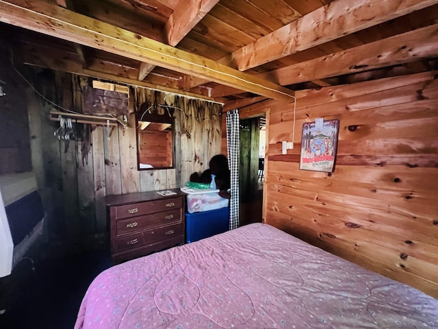 1533 Morey Rd, Sutton, VT 05867 - bedroom with wooden walls