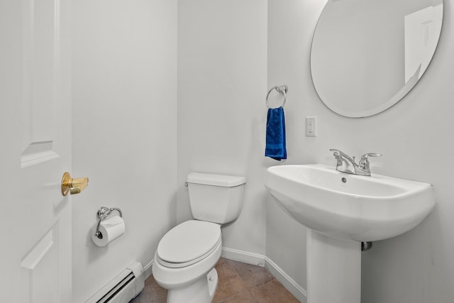 7 Shadow Brook Dr, Hanover, NH 03755 - bathroom featuring a baseboard radiator and tile patterned flooring