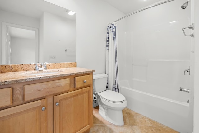 7 Shadow Brook Dr, Hanover, NH 03755 - bathroom with vanity, shower / bath combination with curtain, and tile patterned floors