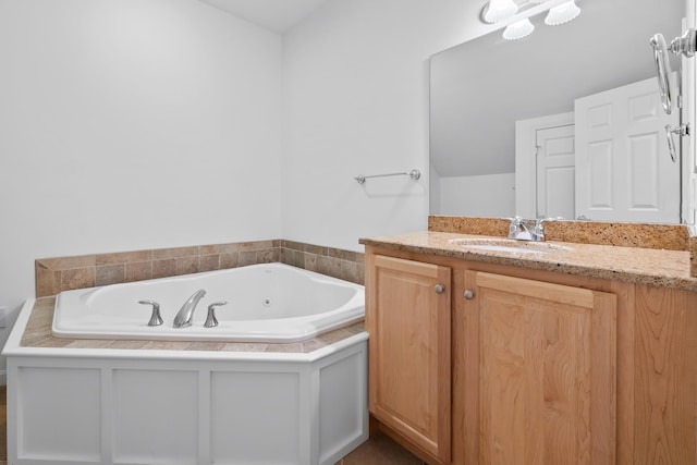 7 Shadow Brook Dr, Hanover, NH 03755 - bathroom with vanity and a jetted tub