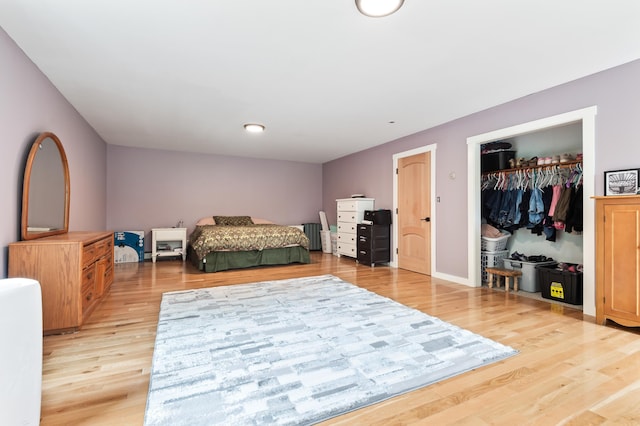6 Rainbow Dr, Ossipee, NH 03864 - bedroom featuring light wood-type flooring and a closet