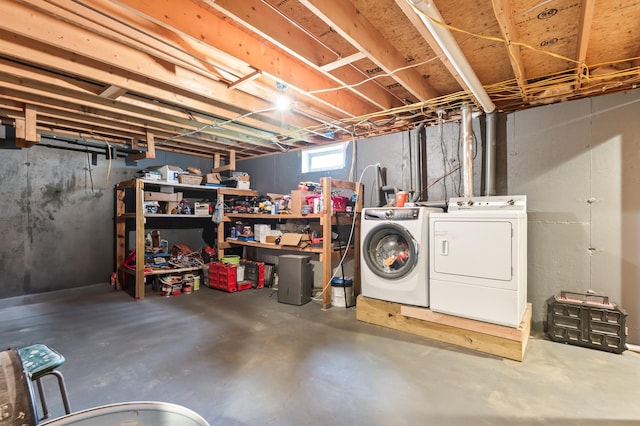 6 Rainbow Dr, Ossipee, NH 03864 - basement with washer and clothes dryer