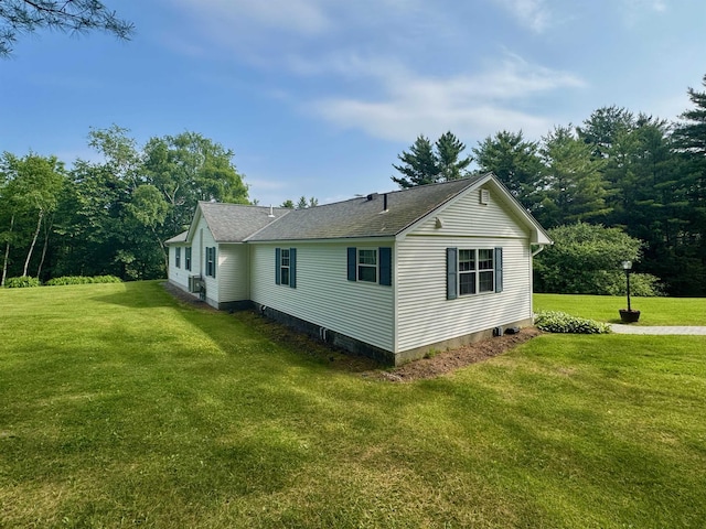 653 Skyboro E Rd, Pownal, VT 05261 - view of home's exterior featuring a lawn and roof with shingles