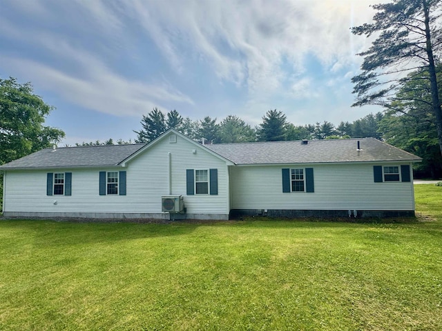 653 Skyboro E Rd, Pownal, VT 05261 - rear view of property with a lawn and a shingled roof