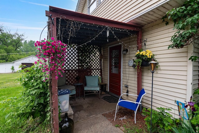 3123 Carter Hill Rd, Highgate, VT 05488 - view of exterior entry with a patio area