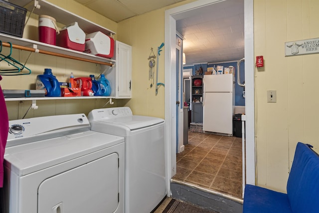 3123 Carter Hill Rd, Highgate, VT 05488 - washroom with separate washer and dryer and cabinet space