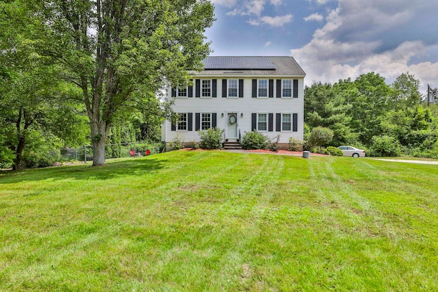 9 Mountain Rd, Goffstown, NH 03045 - colonial inspired home featuring solar panels