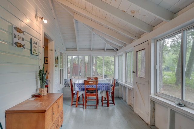 28 Brook Ln, Conway, NH 03818 - sunroom / solarium featuring wooden ceiling and wood finished floors