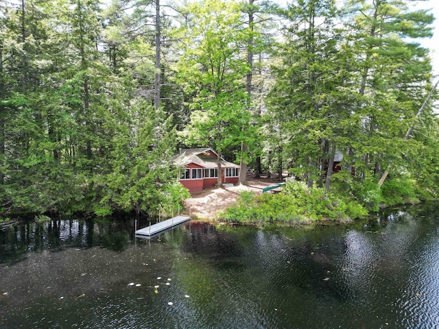 28 Brook Ln, Conway, NH 03818 - water view featuring a heavily wooded area