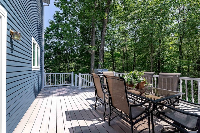48 Cider Mill Rd, Bedford, NH 03110 - wooden deck featuring outdoor dining space