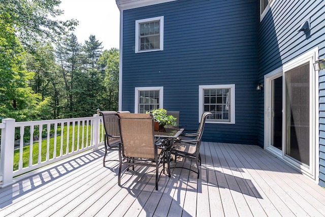 48 Cider Mill Rd, Bedford, NH 03110 - wooden deck with outdoor dining area