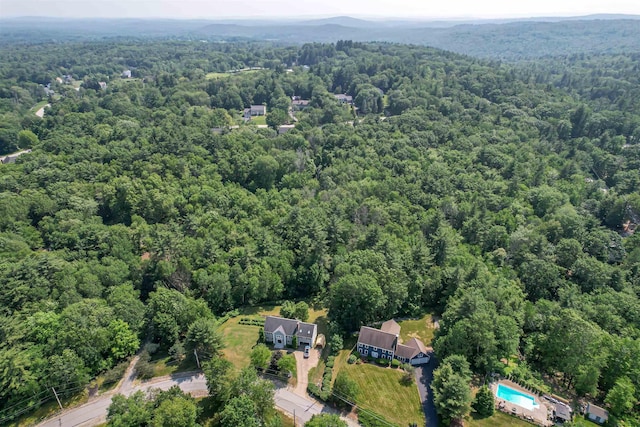 48 Cider Mill Rd, Bedford, NH 03110 - aerial view of property's location featuring a heavily wooded area