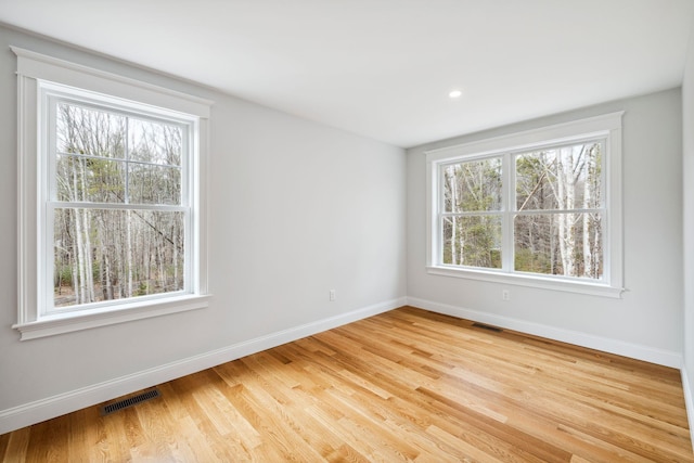 131 Exeter Rd, North Hampton, NH 03862 - empty room featuring light wood-style floors and recessed lighting