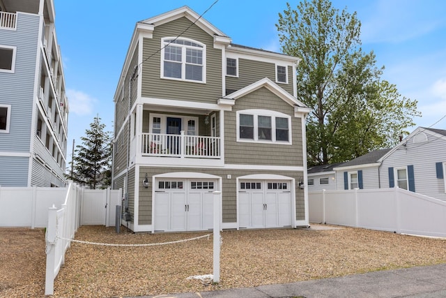 5 Fellows Ave, Hampton, NH 03842 - view of front of house with an attached garage and a balcony