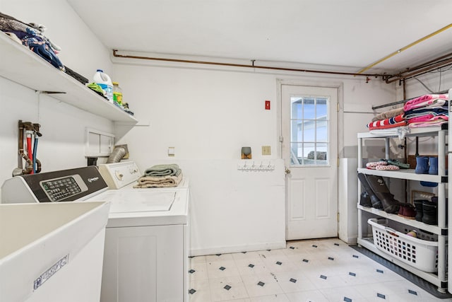8 Willow Spring Ln, Hanover, NH 03755 - laundry area featuring washing machine and dryer and light floors