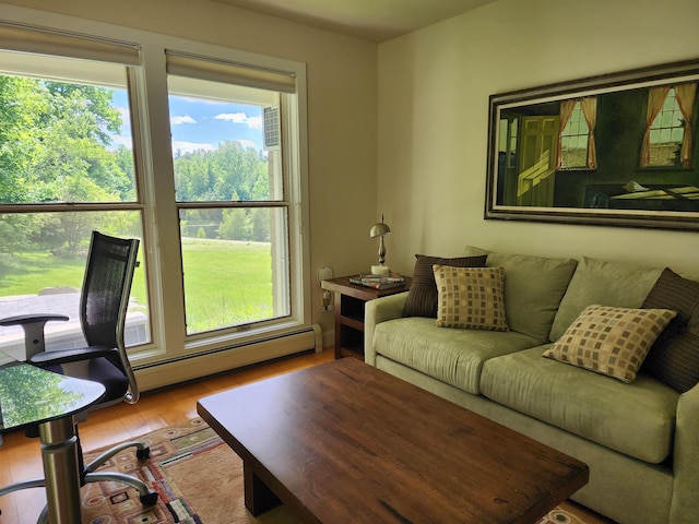 201 Lower Judson Ln, Stowe, VT 05672 - living room with wood finished floors