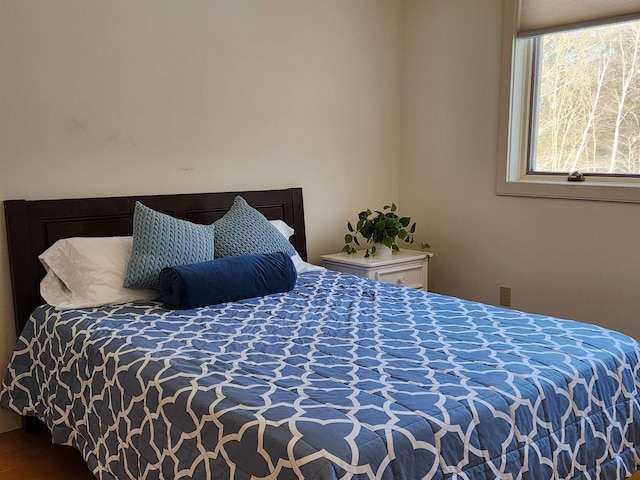 201 Lower Judson Ln, Stowe, VT 05672 - bedroom with wood finished floors