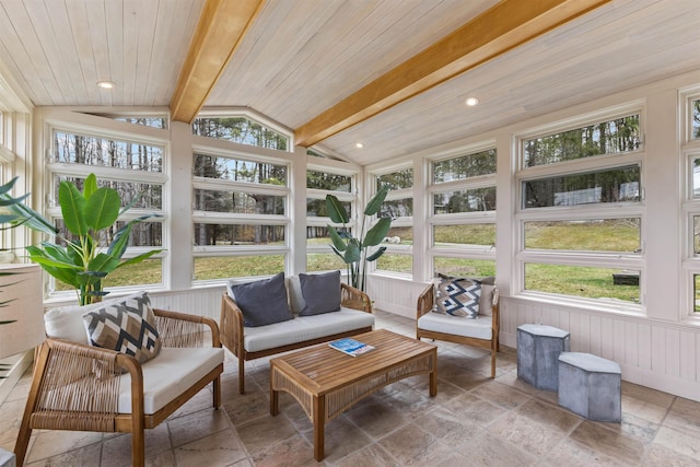 214 Upper Hollow Rd, Stowe, VT 05672 - sunroom / solarium with stone tile floors