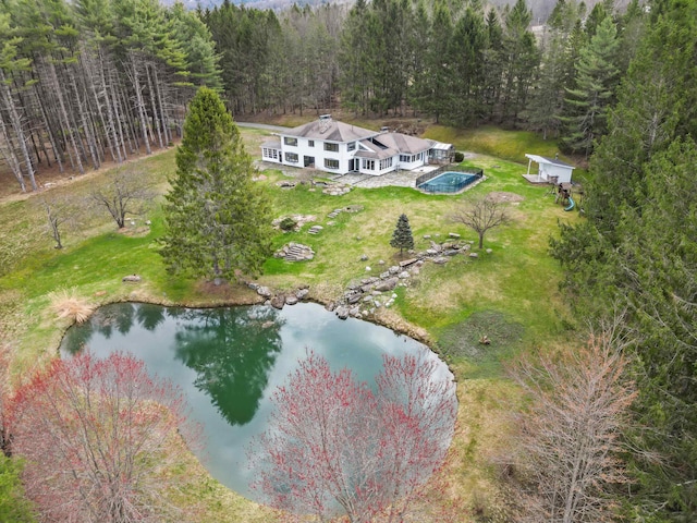 214 Upper Hollow Rd, Stowe, VT 05672 - aerial overview of property's location featuring a large body of water