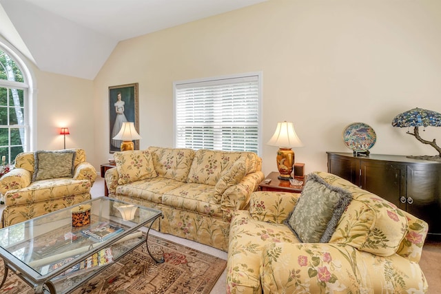 148 Deer Meadow Rd, Pittsfield, NH 03263 - living area with vaulted ceiling