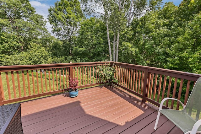 148 Deer Meadow Rd, Pittsfield, NH 03263 - view of wooden terrace