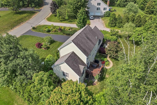 148 Deer Meadow Rd, Pittsfield, NH 03263 - aerial view of property and surrounding area with a tree filled landscape