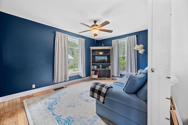 11 Dudley St, Randolph, VT 05660 - living room with ceiling fan and wood finished floors