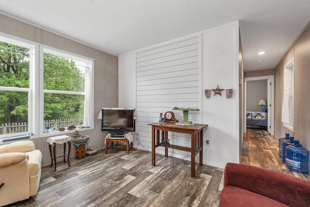 205 Windsor Rd, Hillsborough, NH 03244 - living area with wood finished floors and crown molding
