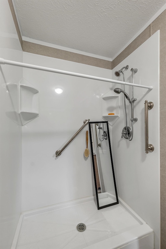 205 Windsor Rd, Hillsborough, NH 03244 - full bath with a textured ceiling and a shower