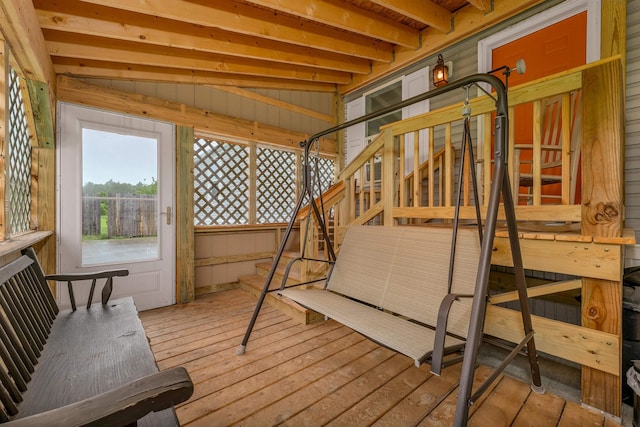205 Windsor Rd, Hillsborough, NH 03244 - wooden terrace featuring stairway
