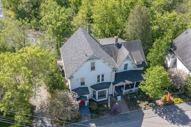 34 Union St, Littleton, NH 03561 - aerial view of property and surrounding area