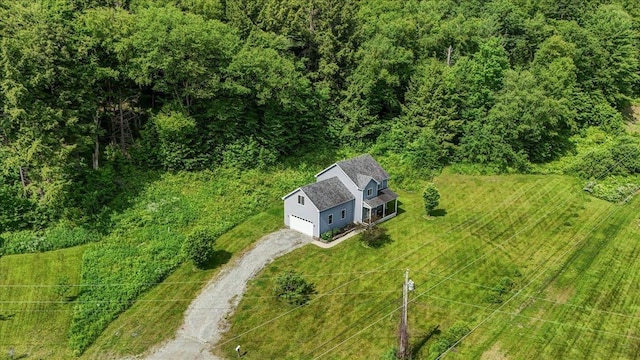 54 Gallagher Acres Ext, Moretown, VT 05676 - view from above of property with a forest