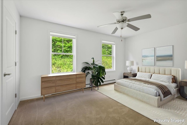 54 Gallagher Acres Ext, Moretown, VT 05676 - bedroom featuring carpet floors and ceiling fan