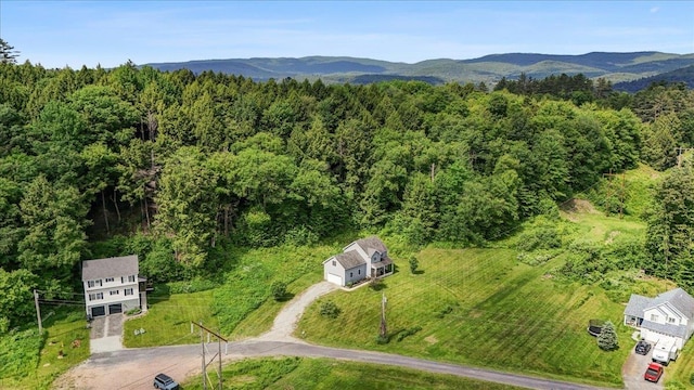 54 Gallagher Acres Ext, Moretown, VT 05676 - drone / aerial view of a heavily wooded area and mountains