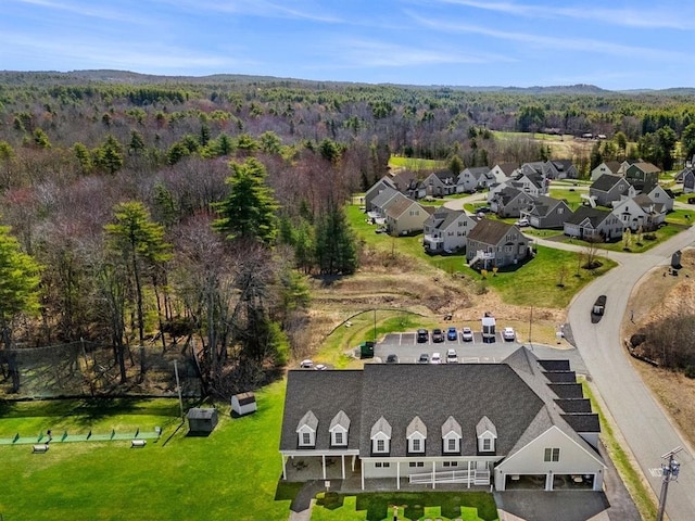 10 Diamond Oaks Blvd Unit 6, Kingston, NH 03848 - aerial perspective of suburban area with a heavily wooded area