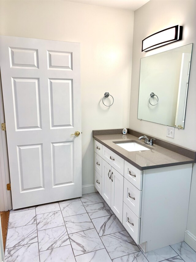 10 Diamond Oaks Blvd Unit 6, Kingston, NH 03848 - bathroom featuring vanity and marble finish flooring