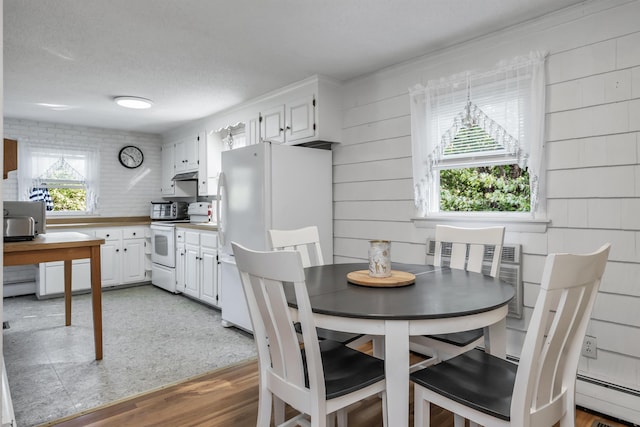 48 Haigh Ave, Salem, NH 03079 - dining room with a baseboard radiator and light wood-style floors
