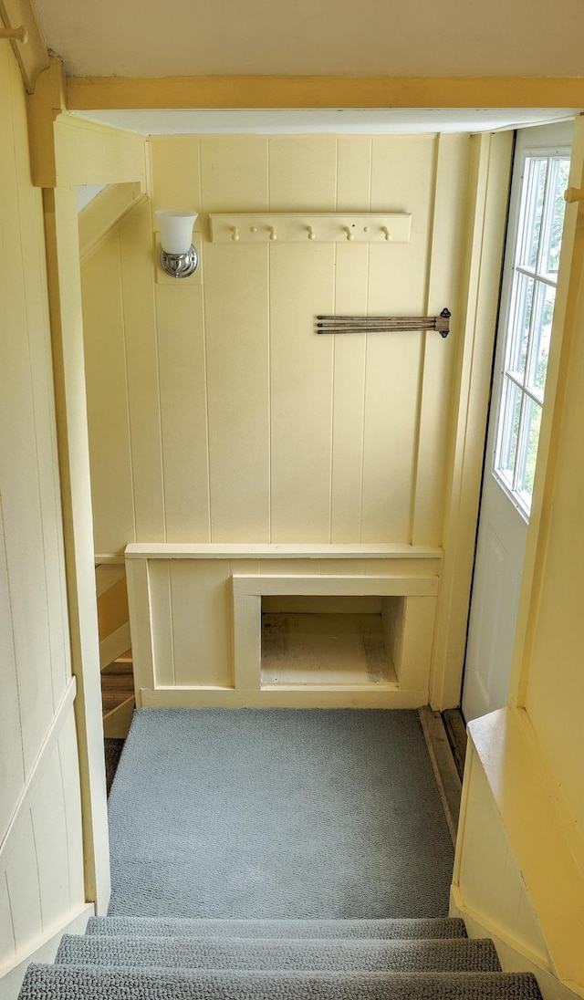 382 Park Ave, Keene, NH 03431 - mudroom featuring carpet flooring