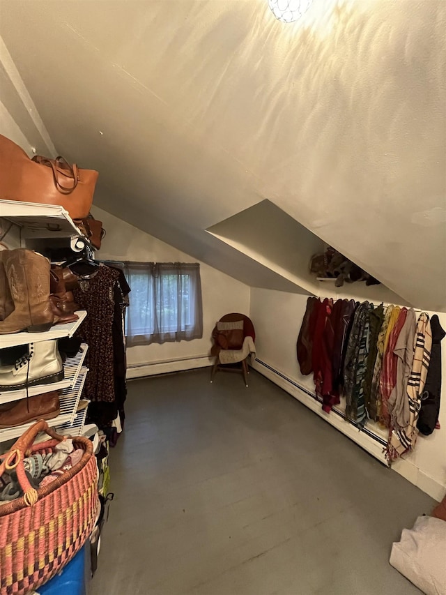 2940 Rte 30, Castleton, VT 05732 - spacious closet with baseboard heating and lofted ceiling