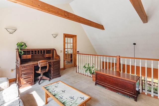 532 Randolph Rd, Stowe, VT 05672 - home office with carpet flooring